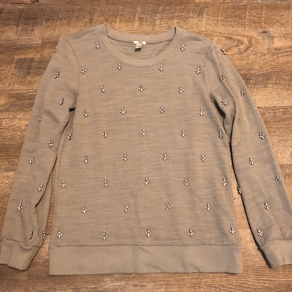 Grey J. Crew Pullover Sweater